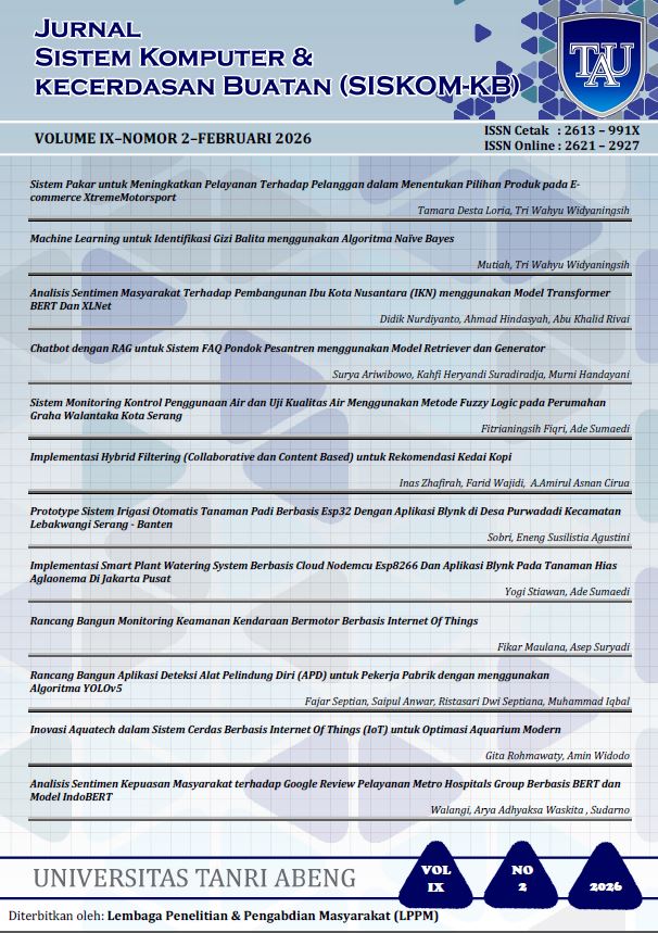 					Lihat Vol 9 No 2 (2026): Volume IX - Nomor 2 - Februari 2026
				