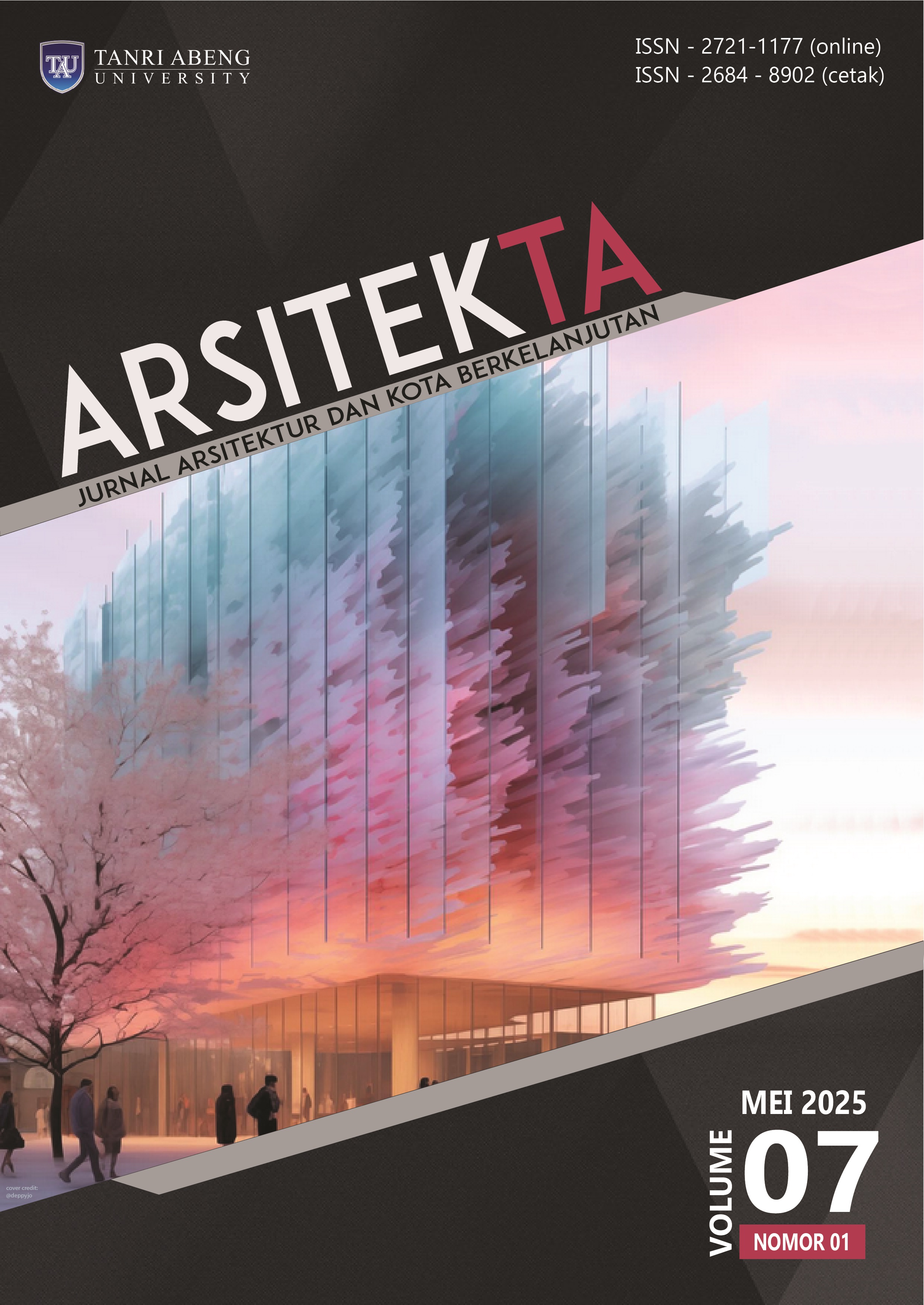 Arsitekta: Jurnal Arsitektur dan Kota Berkelanjutan Vol. 07 No. 1, Mei 2025
