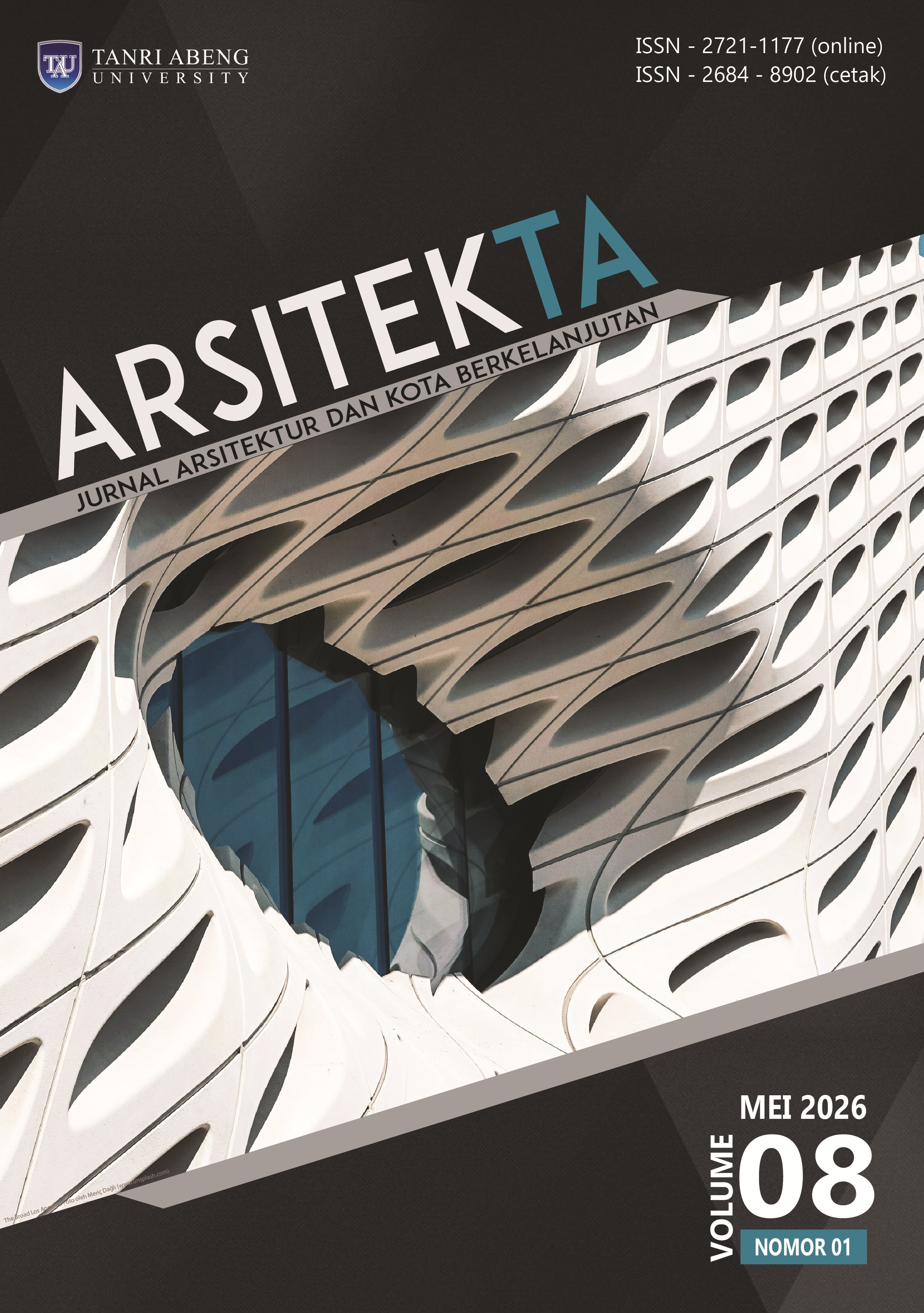 					View Vol. 8 No. 01 (2026): Arsitekta: Jurnal Arsitektur dan Kota Berkelanjutan
				